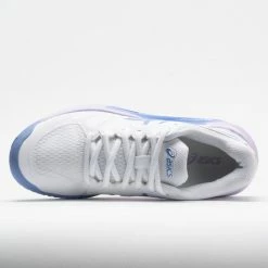 Promo 💯 Hot Sale ⭐ Tennis 👟 👟 Shoes ASICS GEL-Challenger 13 👩 Women's White/Periwinkle Blue 🥰 🔥 10 Tennis Shoes ASICS GEL-Challenger 13 Women's White/Periwinkle Blue
