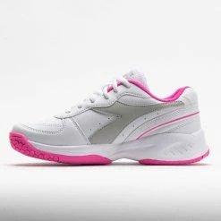 Diadora Challenge 4 SL Junior White/Silver/Rodamine Red Kids' Shoes
