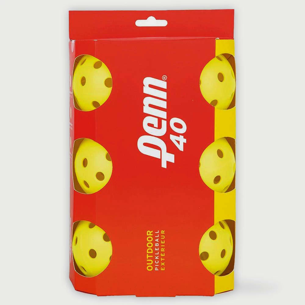 Outlet 🌟 Promo ✔️ Penn 40 Outdoor Pickleball 6 Pack Pickleball Accessories 👏 🎁 3 Penn 40 Outdoor Pickleball 6 Pack Pickleball Accessories