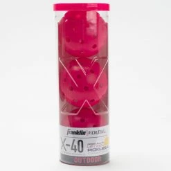 Pickleball Accessories Franklin X-40 Outdoor Pickleball 3 Pack Tube