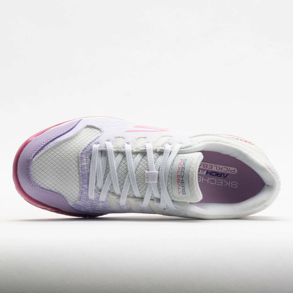 Cheapest 🔔 Outlet ✔️ Skechers Performance Skechers Viper Court 👩 Women's White/Lavender ⌛ ❤️ 5 Skechers Performance Skechers Viper Court Women's White/Lavender