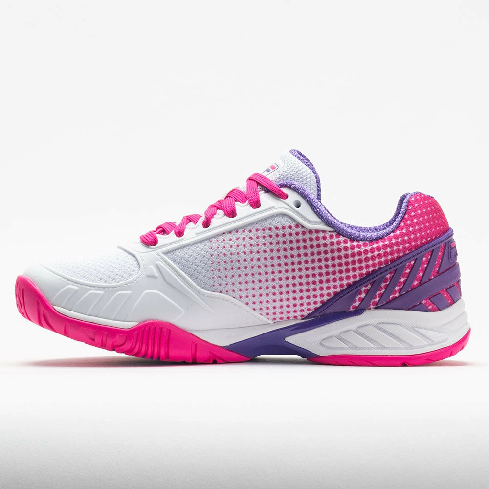Best deal โค๏ธ Cheapest ๐ฅ Fila Volley Zone ๐ฉ Women's White/Pink Glo/Elictic Purple ๐ฅฐ ๐ 4 Fila Volley Zone Women's White/Pink Glo/Elictic Purple