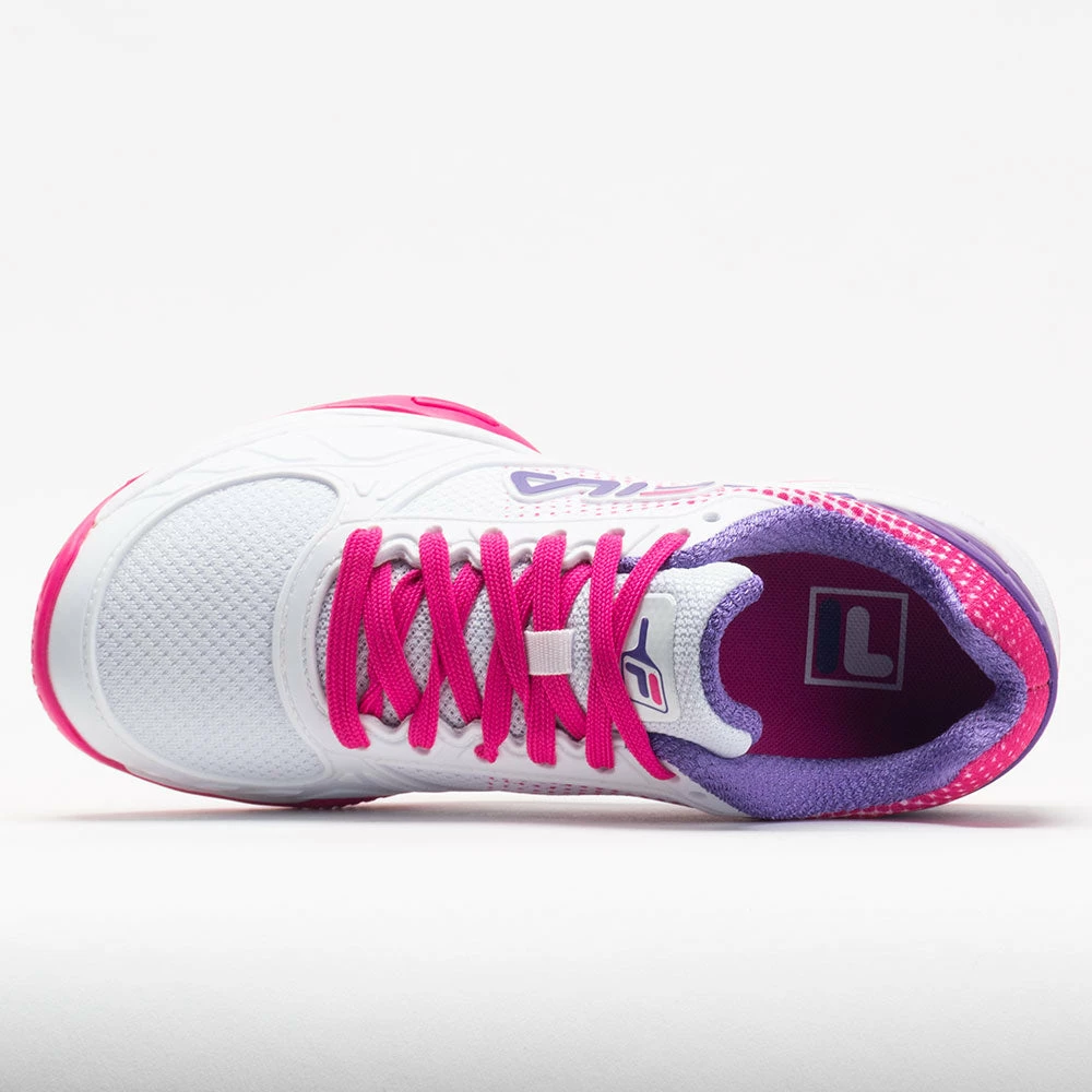 Best deal โค๏ธ Cheapest ๐ฅ Fila Volley Zone ๐ฉ Women's White/Pink Glo/Elictic Purple ๐ฅฐ ๐ 5 Fila Volley Zone Women's White/Pink Glo/Elictic Purple