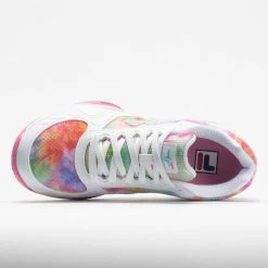 Fila Volley Zone Women's Tie-Dye Print Multi/White/White Pickleball Shoes