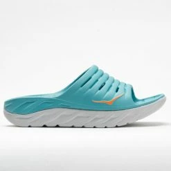 Hoka One One Ora Recovery Slide Men's Aquarelle/Blazing Orange