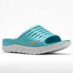 Hoka One One Ora Recovery Slide Men's Aquarelle/Blazing Orange