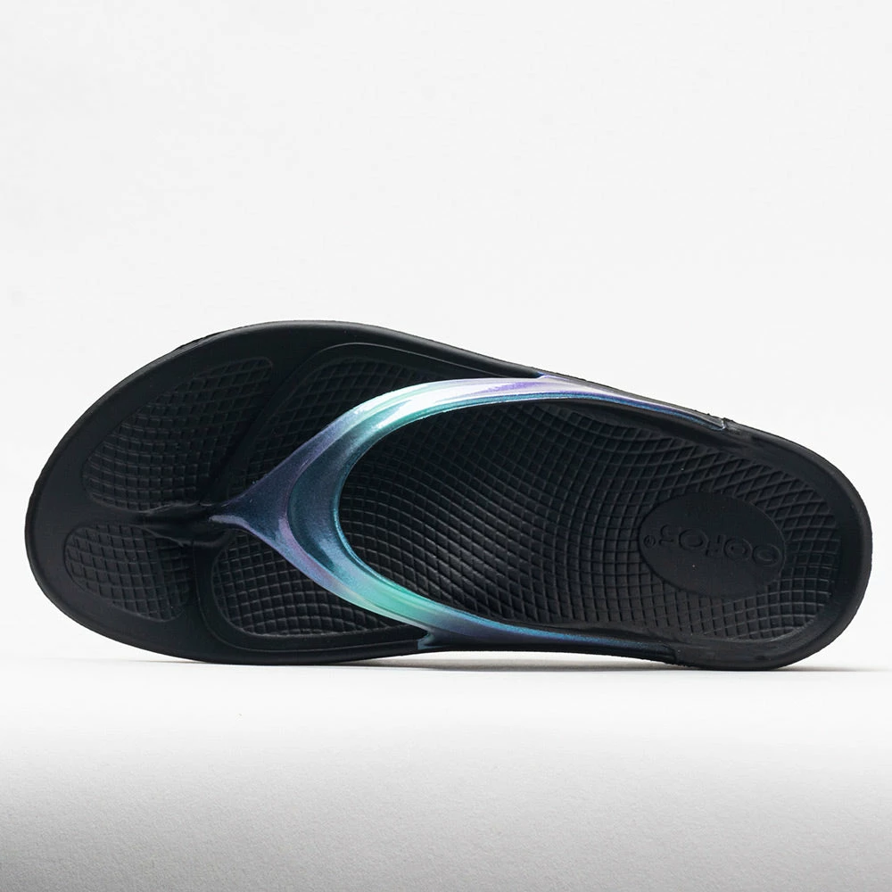 Brand new ๐ Coupon ๐ OOFOS OOlala Luxe ๐ฉ Women's Black/Atlantis ๐ฉด ๐ฉด Sandals & Slides ๐ ๐งจ 4 OOFOS OOlala Luxe Women's Black/Atlantis Sandals & Slides