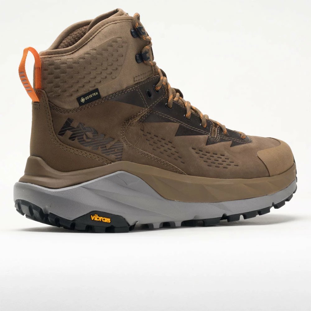 Flash Sale ๐ Best deal ๐ Hoka One One Kaha GTX Men's Otter/Persimmon Hiking ๐ ๐ Shoes โ โค๏ธ 8 Hoka One One Kaha GTX Men's Otter/Persimmon Hiking Shoes