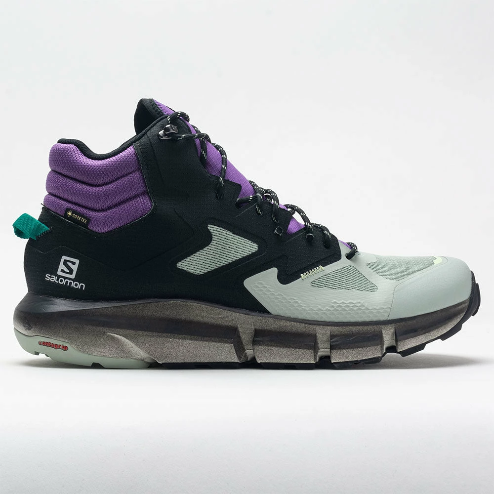 New ๐ฏ Promo ๐ Salomon Predict Hike Mid GTX Men's Black/Aqua Gray/Roayl Lilac Hiking ๐ ๐ Shoes ๐ฏ ๐ 3 Salomon Predict Hike Mid GTX Men's Black/Aqua Gray/Roayl Lilac Hiking Shoes