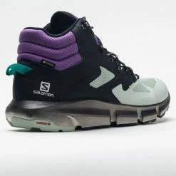 New ๐ฏ Promo ๐ Salomon Predict Hike Mid GTX Men's Black/Aqua Gray/Roayl Lilac Hiking ๐ ๐ Shoes ๐ฏ ๐ 13 Salomon Predict Hike Mid GTX Men's Black/Aqua Gray/Roayl Lilac Hiking Shoes