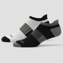 Brooks Ghost Midweight No Show Tab Socks 2 Pack