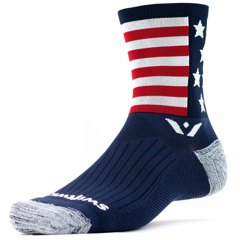 Discount ๐ Best Sale โญ ๐งฆ Socks Swiftwick Vision Five Spirit American โค๏ธ ๐ 3 Socks Swiftwick Vision Five Spirit American