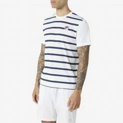 Men's Clothing Fila Legends Yarn Dye Crew Men's