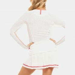 Best Sale 😉 Brand new ✔️ Lucky In Love The Whites Raglan Zip Long Sleeve 👩 Women's 🔥 👏 9 Lucky In Love The Whites Raglan Zip Long Sleeve Women's