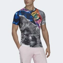 Men's Clothing Adidas US Open Series Printed Freelift Tee Men's